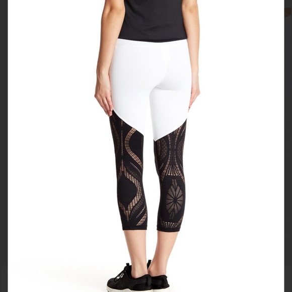 Bebe Lace Panel Leggings - Picture 2 of 6